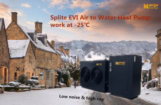 Power World Hot Selling Evi Split Heatpump 55 Celsius Degree Water Temperature