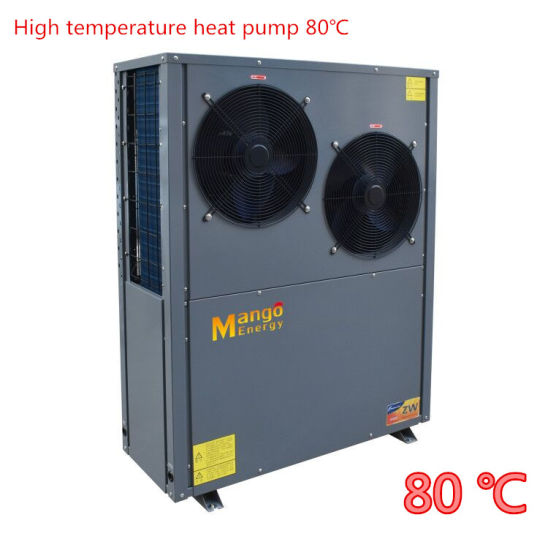 High Efficiency Air Source High Temperature Heat Pump with 80 Deg Ce Approval