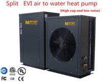 Heating Mode Splite Evi Air Source Heat Pump Use Heat Expansion Valve for Throttling