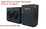 Spray Coating -25c Cold Temperature Used Evi Split Type Air to Water Heat Pump for Floor Heating