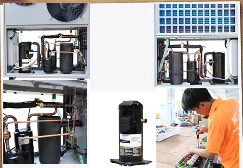 Split Evi Air Source/Air to Water Heat Pump Heating and Cooling Model Work at -25degree
