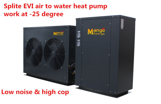 High Cop Low Noise Low Temperature Splite Evi Air to Water Heat Pump