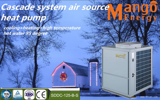 High Efficiency Evi Cascade System Heat Pump Water Heater 26.46kw Heating Capacity