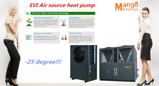 Evi Air to Water/Air Sourve Heat Pump Low Temperature Heat Pump