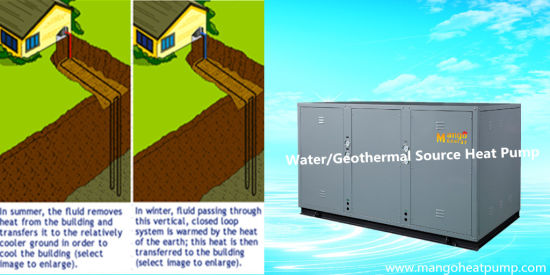 Mango Ground Source/Water to Water Heat Pump, Geothermal Heat Pump 12.5kw (CE, for heating and cooling)