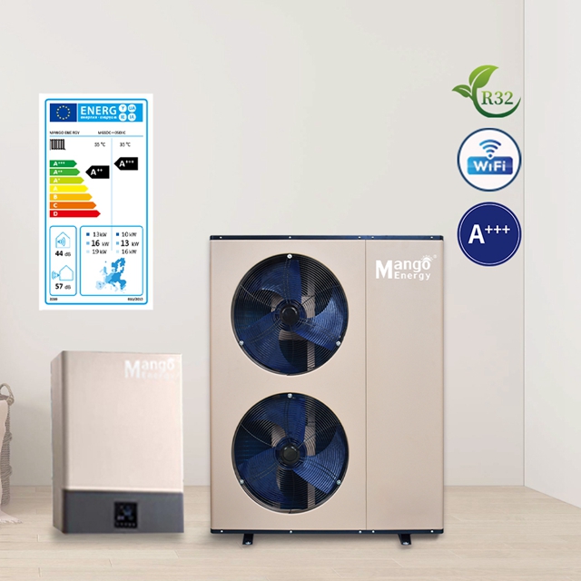 Guangzhou Manufacturer Mango Energy Split Heat Pump Air to Water with WIFI Control Full DC Inverter
