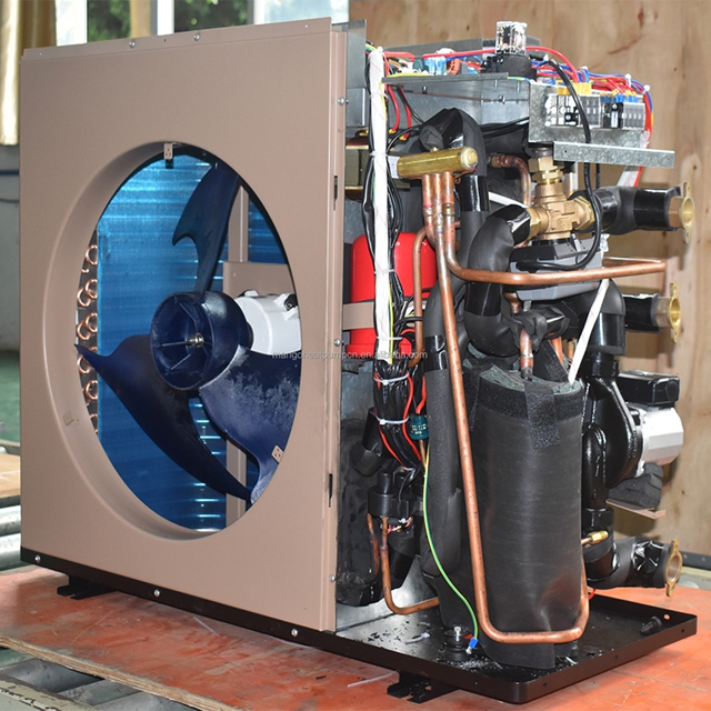 High COP R32 Split Air Source Heat Pump Full DC Inverter -30C EVI Tech 4-Season DHW Supply Erp A+++