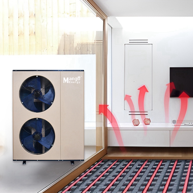 1.4-19.5kW Heating Capacity DC Inverter All in One Air Source Heat Pump for Space Heating Cooling DHW