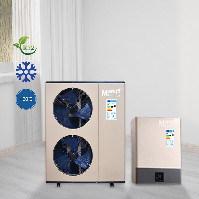 4.9-25kW Split Air Source Heat Pump WIFI with DC Inverter R32 OEM for Heating Cooling Hot Water
