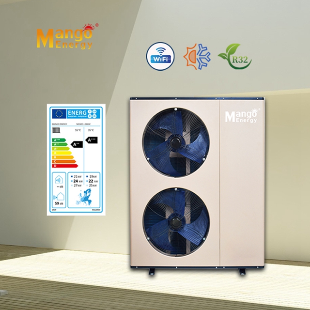All in One Air Source Heat Pump R32 with WIFI for Household Heating Cooling Hot Water