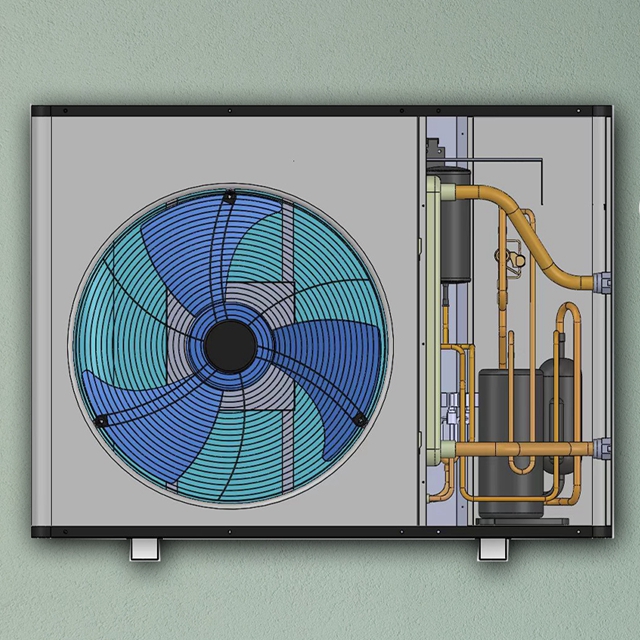 -30 degree Operation Split Air Source Heat Pump Full DC Inverter for Floor Heating Radiator Fan Coil